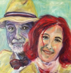 Carlos und Maria<br>
Acryl/Leinwand<br>
50x50cm<br>
2021